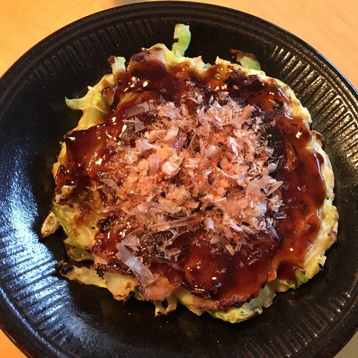 長芋と小麦粉で簡単お好み焼き